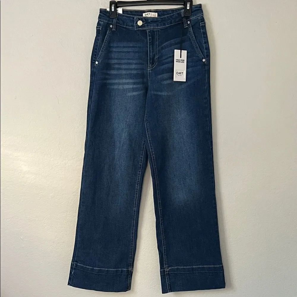NWT OAT New York High Rise Wide Leg Jeans in Size 4/27